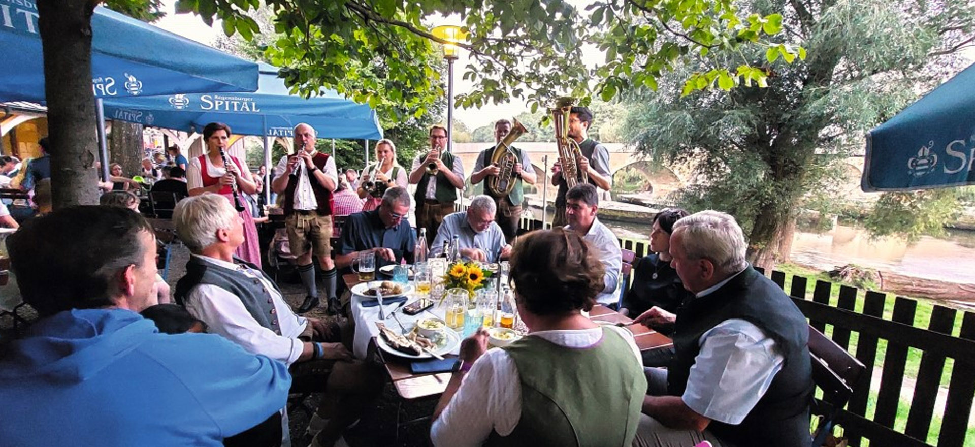 Der Biergarten des Katharinen-Spitals ist ein beliebter Treffpunkt
