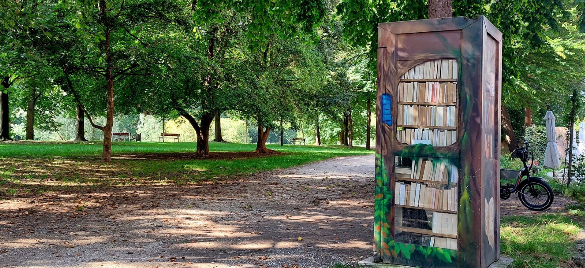 Bücherzelle beim Andreasstadel am Grieser Spitz